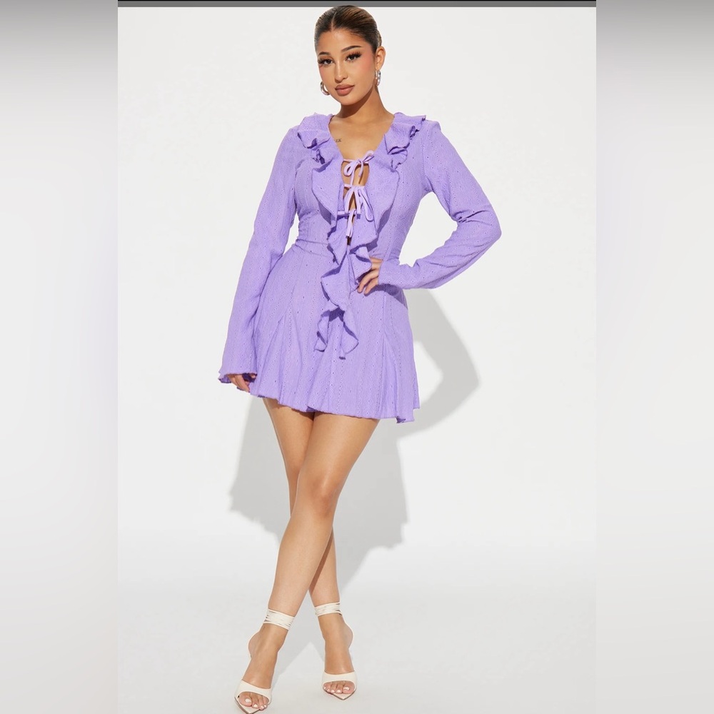 Lavender short dress